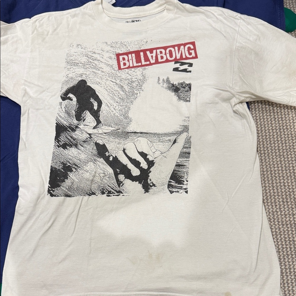Billabong Cream Surf Graphic Tee